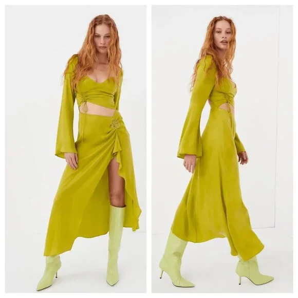 For Love & Lemons Allie Cutout Midi Dress - Picture 2 of 5